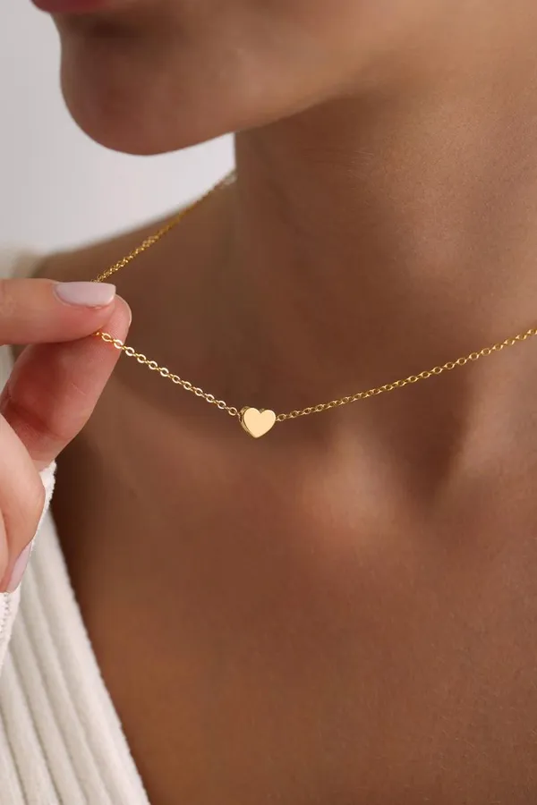 Gold_Plated_Brass_18K_Minimalist_Heart_Pendant_Necklace_For_Women